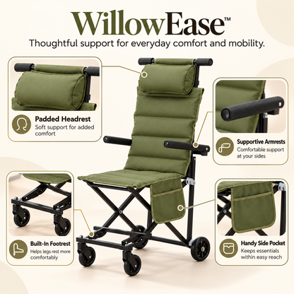 WillowEase™ Folding Transport Chair